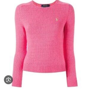 Ralph Lauren Polo pink cotton crew neck seeater Sz M
